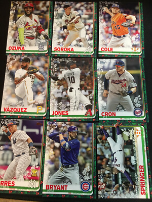 2019 Topps Winter Holiday Christmas veteran base cards (You Pick Your Cards) MLB