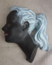 alte Keramik Wandmaske Cortendorf