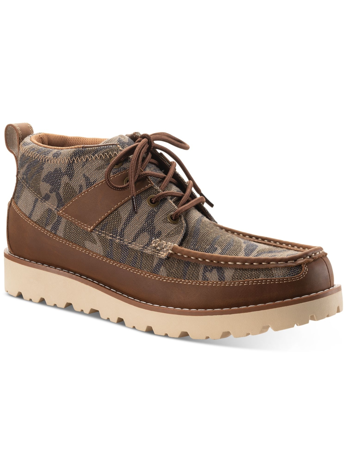 Мужские зеленые ботинки на танкетке SUN STONE из смешанной ткани с застежкой сзади и носком Kohen 75 М 8490₽