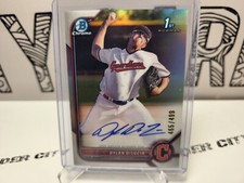 Dylan DeLucia 2022 Draft Chrome 🔥 1st Bowman Auto Refractor #d/499 🔥 Guardians