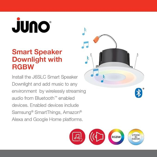 Juno J6SLC Speaker 6" Smart CCT/Color Changing Recessed Light - Picture 3 of 7