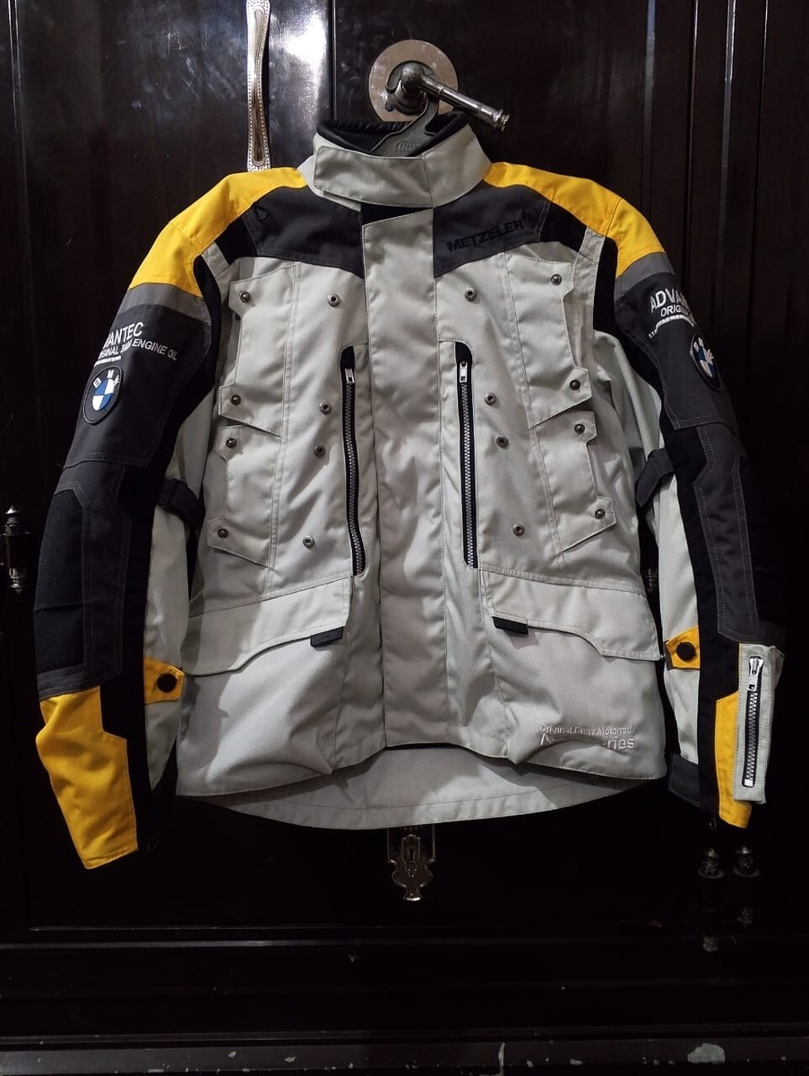 BMW Motorrad Rallye Grey Yelow Motorcycle Racing Jacket | eBay