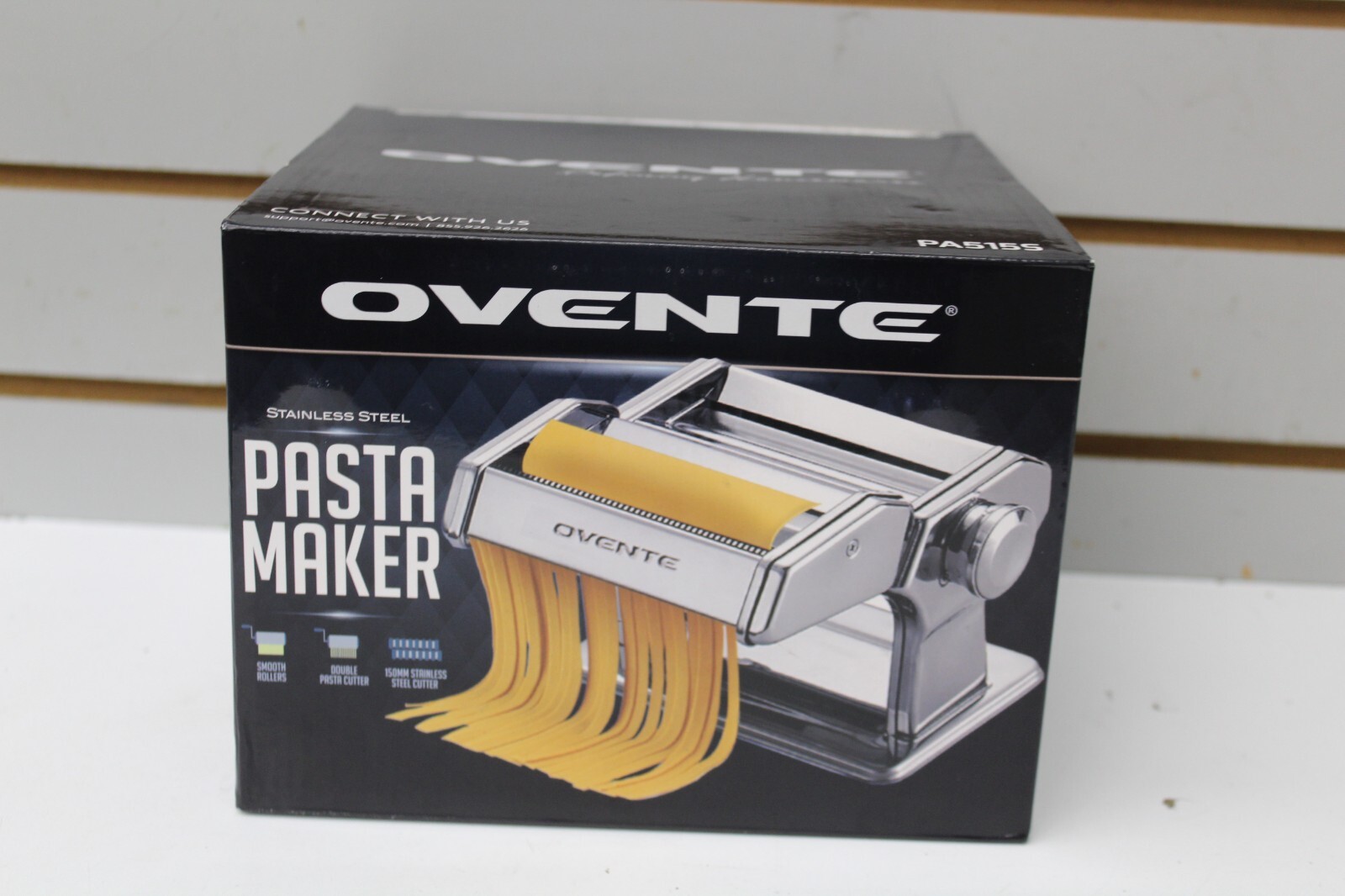 Ovente Stainless Steel Pasta Maker