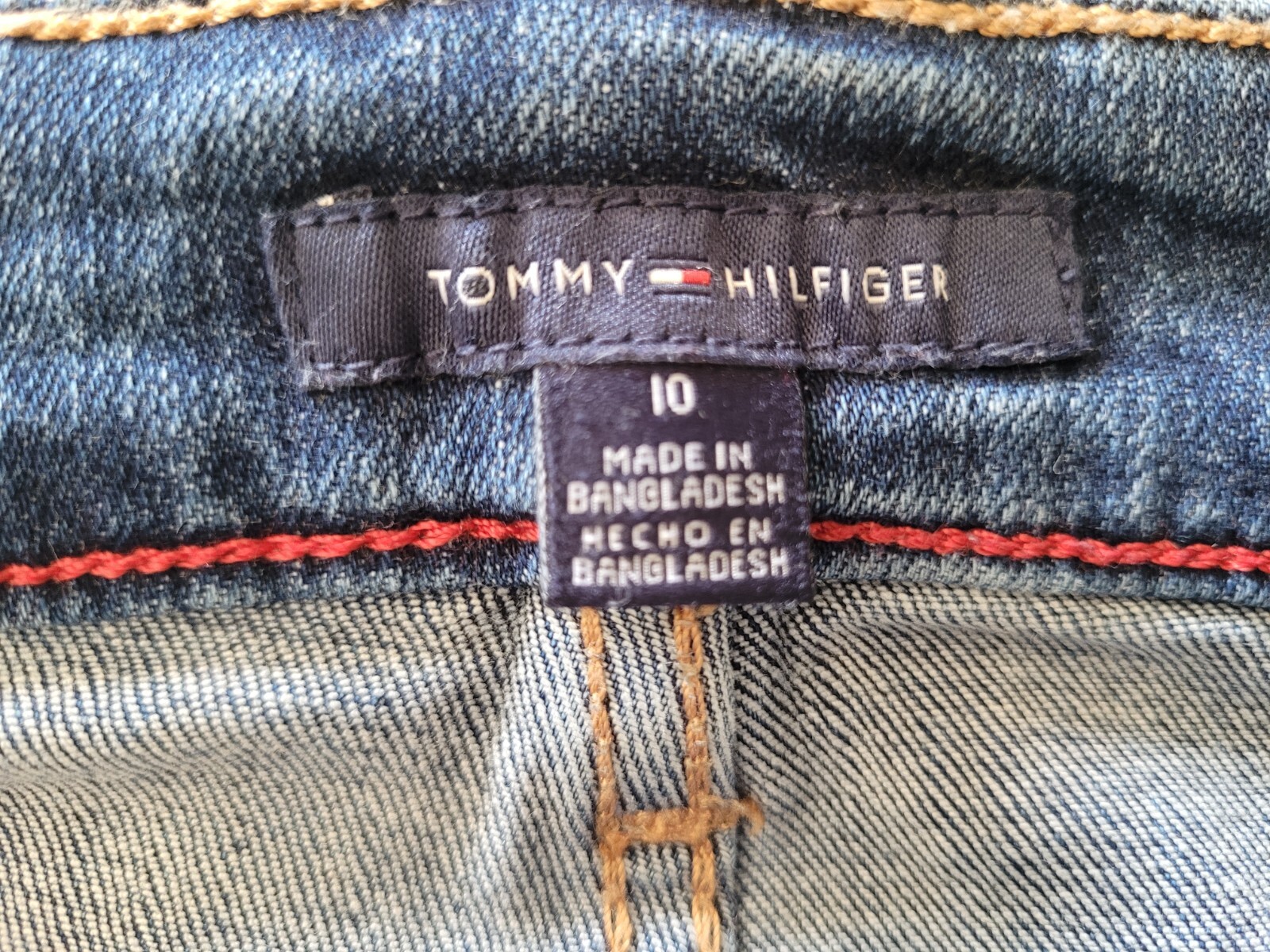 Tommy Hilfiger Basic Solid Dark Blue Straight Jea… - image 15