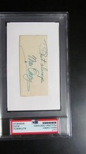 Max Carey signed Cut PSA Certified Encapsulated