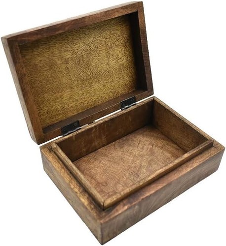 Joyero decorativo de madera hecho a mano STORE INDYA, SIPL-MI-2138 - Imagen 2 de 5