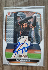 Rayner Arias Signed 2023 Bowman Draft Baseball Card Giants #BD-13