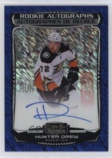 2022 O-Pee-Chee Platinum Rookie 2023-24 Update Blue Traxx Hunter Drew Auto 5b7