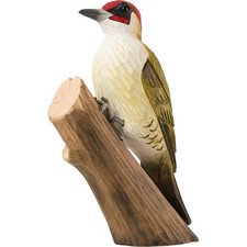 Wildlife Garden WG452 DecoBird - Grünspecht - Handgeschnitzter Vogel aus Holz