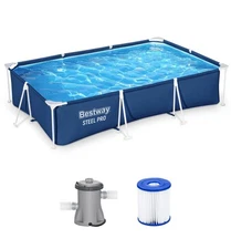 Bestway Steel Pro 9.8'x6.6'x26" Rectangular Above Ground Swimming Pool