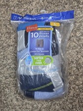 Hanes Boys' Comfort Flex Waistband Color Boxer Briefs, 10 Pack Large US