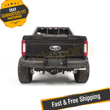 Fab Fours Fs17-u4150-1 Black Steel Elite Rear Bumper For 17-22 Ford Super Duty