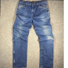 Wrangler FR Relaxed Fit Flame Resistant Denim Jeans Mens 38x36 Blue Workwear