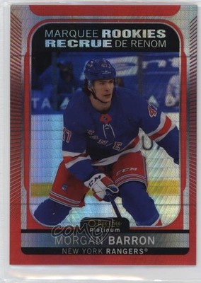 2021 O-Pee-Chee Platinum Marquee Rookies Red Prism Morgan Barron Rookie RC 6eg