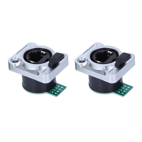 2x RJ45 PCB Panel Wasserdicht Runde Isolator PA Material ELRJWH5 Bord - Afbeelding 5 van 14