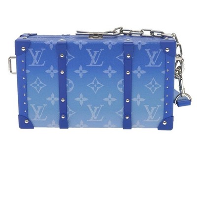 LOUIS VUITTON Monogram Clouds Wallet Trunk Clutch Bag Blue M20403
