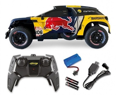 Carson 500404311 - 1:16 RC Peug.Rally 3008 DKR LOEB 19 100% - Neu