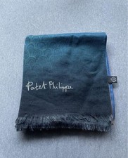 Patek Philippe Scarf Tie Set - Blue Cashmere Gradient - Excellent Condition
