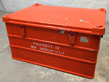 British Army - Military - Zarges Lockable Aluminium Flight Storage Case Box Red