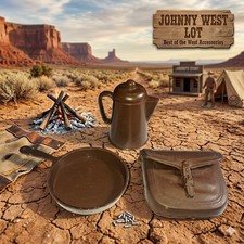 Johnny West Lot - Frying Pan, Saddle Bag, Pitcher Best of the West BOTW Accesory