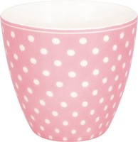 Greengate Latte Cup Dotty Pale Pink Becher 10 X 9 Cm Weiß Ca. 0, Farbe Pale Pink
