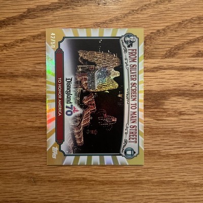 2025 Topps Disneyland 70th Silver Screen To Main Street Honor