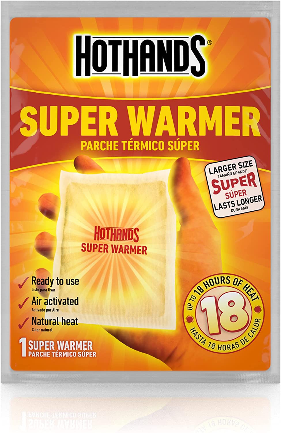 Hothands Body & Hand Super Warmers - Long Lasting Safe Natural Odorless Air Acti