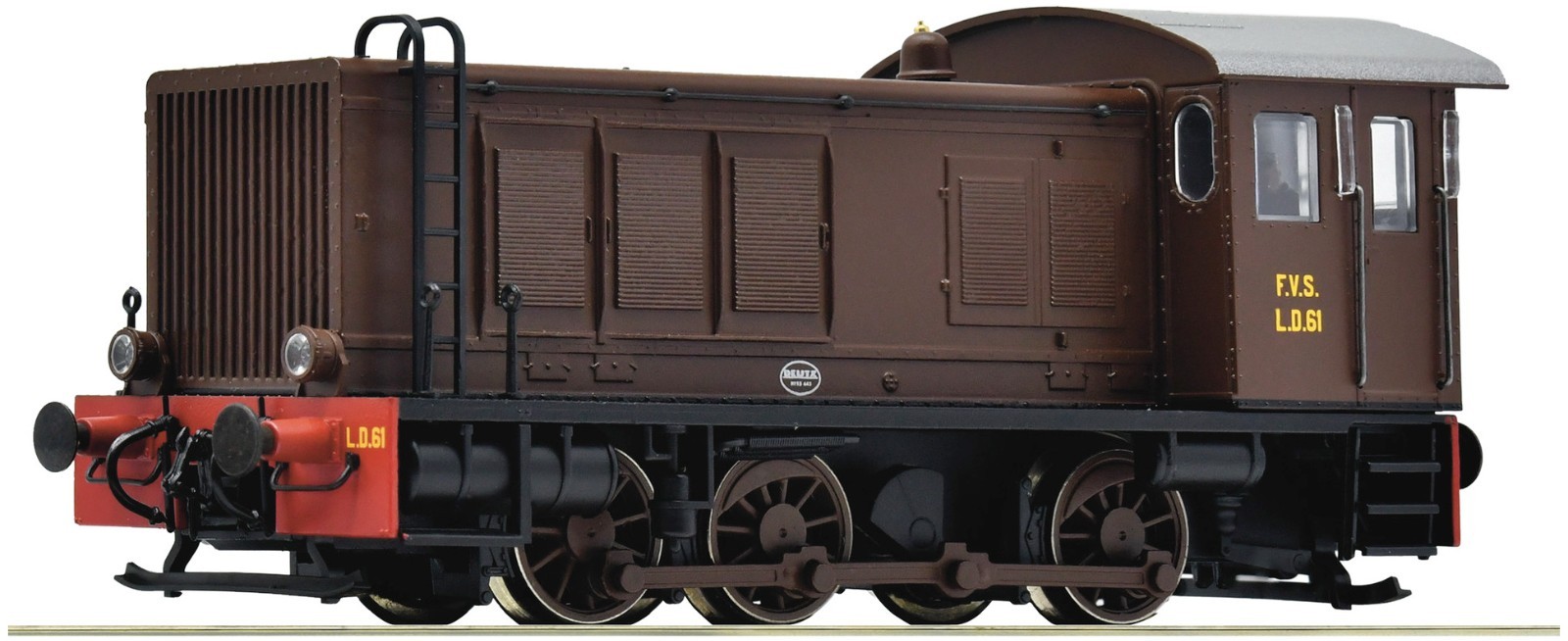 Roco 7310084 HO 1:87 DCC Sound Diesel Locomotive Marrone, Telaio Nero