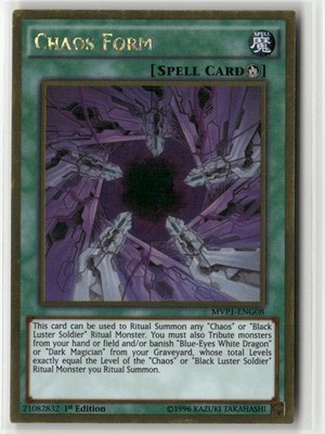 Chaos Form MVP1-ENG08 1st Edition Gold Edition NM Yu-Gi-Oh