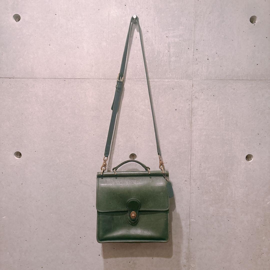 Vintage Coach Willis 9927 shoulder bag, dark green leather