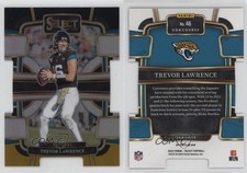 2023 Panini Select Concourse Black & Gold Prizm Die-Cut Trevor Lawrence #46
