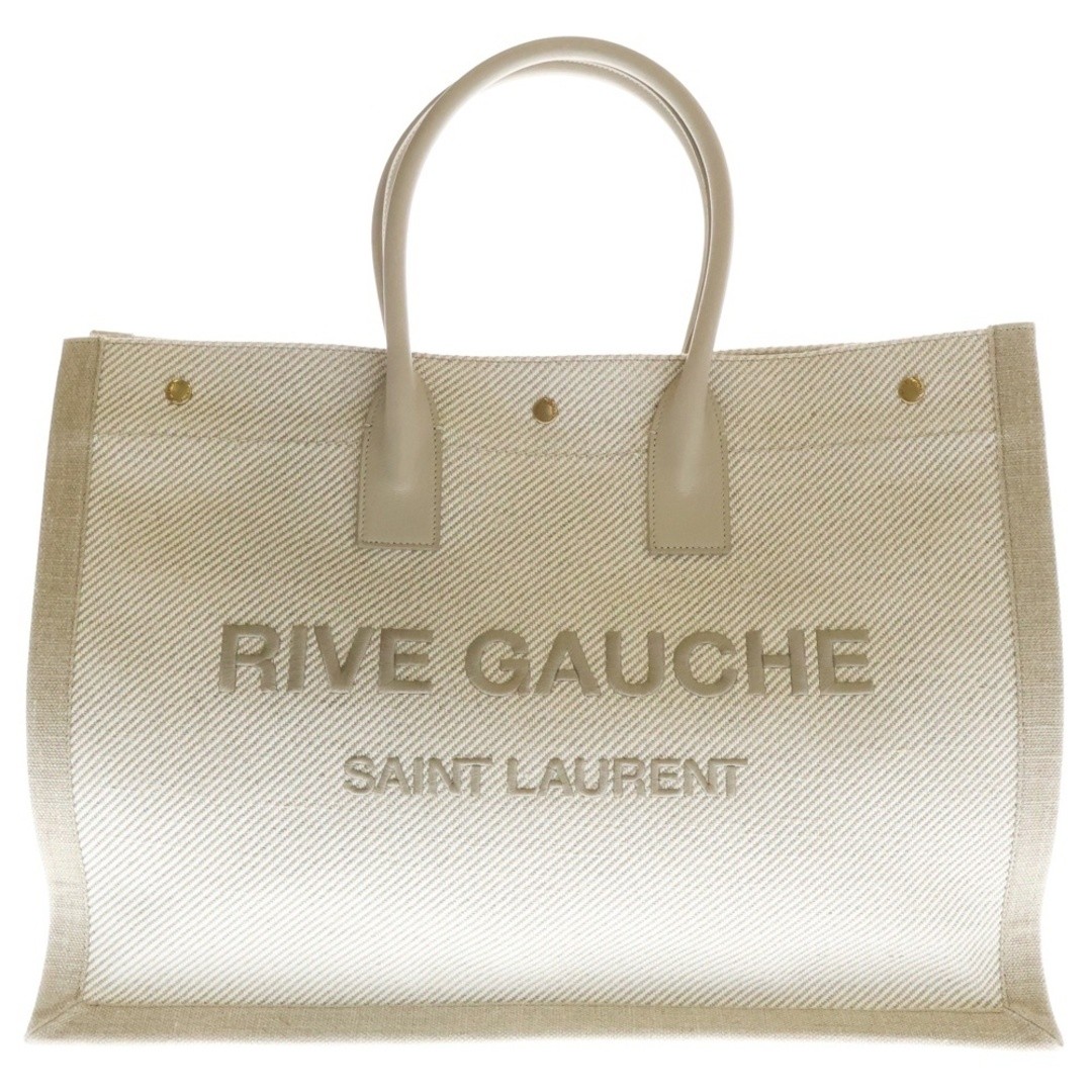Borsa Saint Laurent Paris RIVE GAUCHE Live Goche tote bag borsetta beige lino usata cf3
