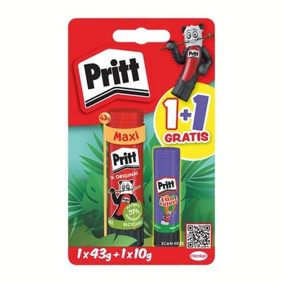 Pritt Klebestift Set 43 g + 10 g Lila Das Original lösungsmittelfrei