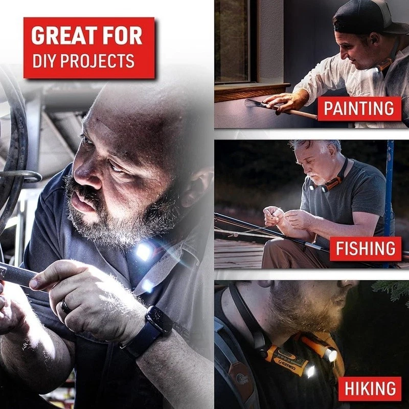 Hands Free Adjustable Neck Light Rechargeable LED 4 Modes 300 Lumens Work Light - Image 4 of 4