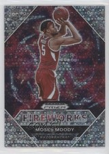 2021-22 Panini Prizm Draft Picks Fireworks Circles Prizm Moses Moody #9 0so2