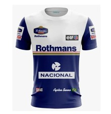 Ayrton Senna Retro Williams F1 1990s Racing T-Shirt Quick Dry Fan Tee