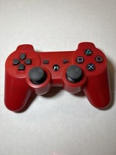 Sony Playstation 3 PS3 DualShock 3 Controller Red Genuine OEM CECHZC2U Untested