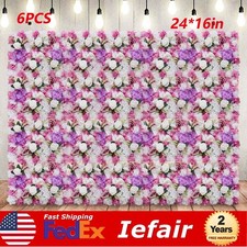 6 Pcs Artificial Hydrangea Flower Wall Panel For Wedding Party Backdrop 60X40CM