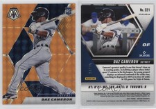 2021 Panini Mosaic Fluorescent Orange Prizm /25 Daz Cameron #221 Rookie RC