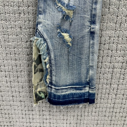 Rockstar Original Kinder Jeans Cargo Distressed Camo Blau Größe 5T Flare Denim Neu mit Etikett - Bild 4 von 11