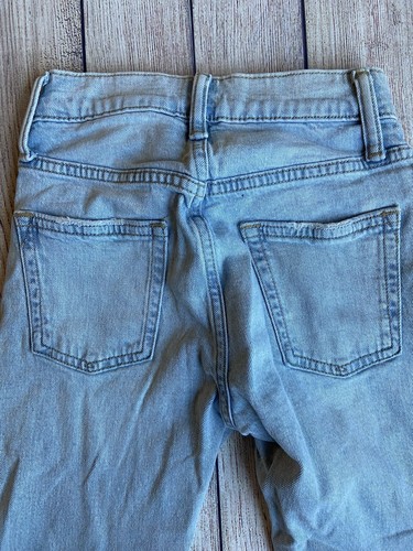 Gap Kids Girls Blue Jeans Size 7 Slim Adjustable Waist Distressed - Picture 10 of 10