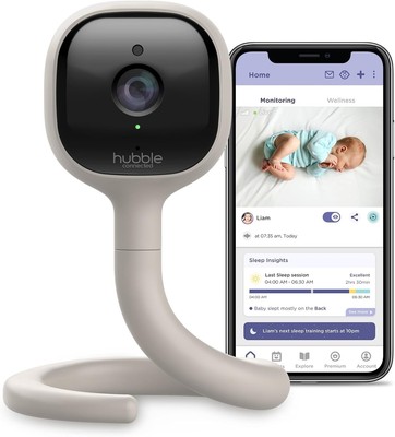 Hubble Connected AI Vision 2K UHD Smart Baby Monitor, Cry Detection Alerts
