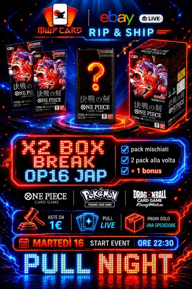 [SPECIAL EVENT] ASTE 1€ BOX BREAK OP16 + BONUS PACK - RIP & SHIP