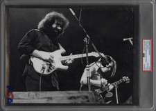 JERRY GARCIA & BOB WEIR GRATEFUL DEAD 1972 PSA Type 1 Original Photo 8 x 10