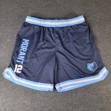NBA Memphis Grizzlies Jah Morant #12 Men's Basketball Shorts Size XXL Blue White