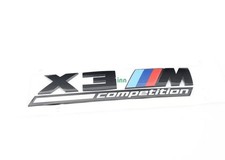 BMW X3 M F97 Wettbewerb Heckkofferraum Emblem Schriftzug 51148077609 Original