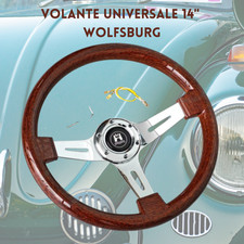 Volante in legno NUOVO per VW VOLKSWAGEN Wolfsburg GOLF 2 3 MK1 MK2 MK3 GTI VR6