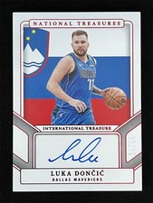 24/24 ≈1/1 2024-25 Panini National Treasures Luka Doncic Red International Auto