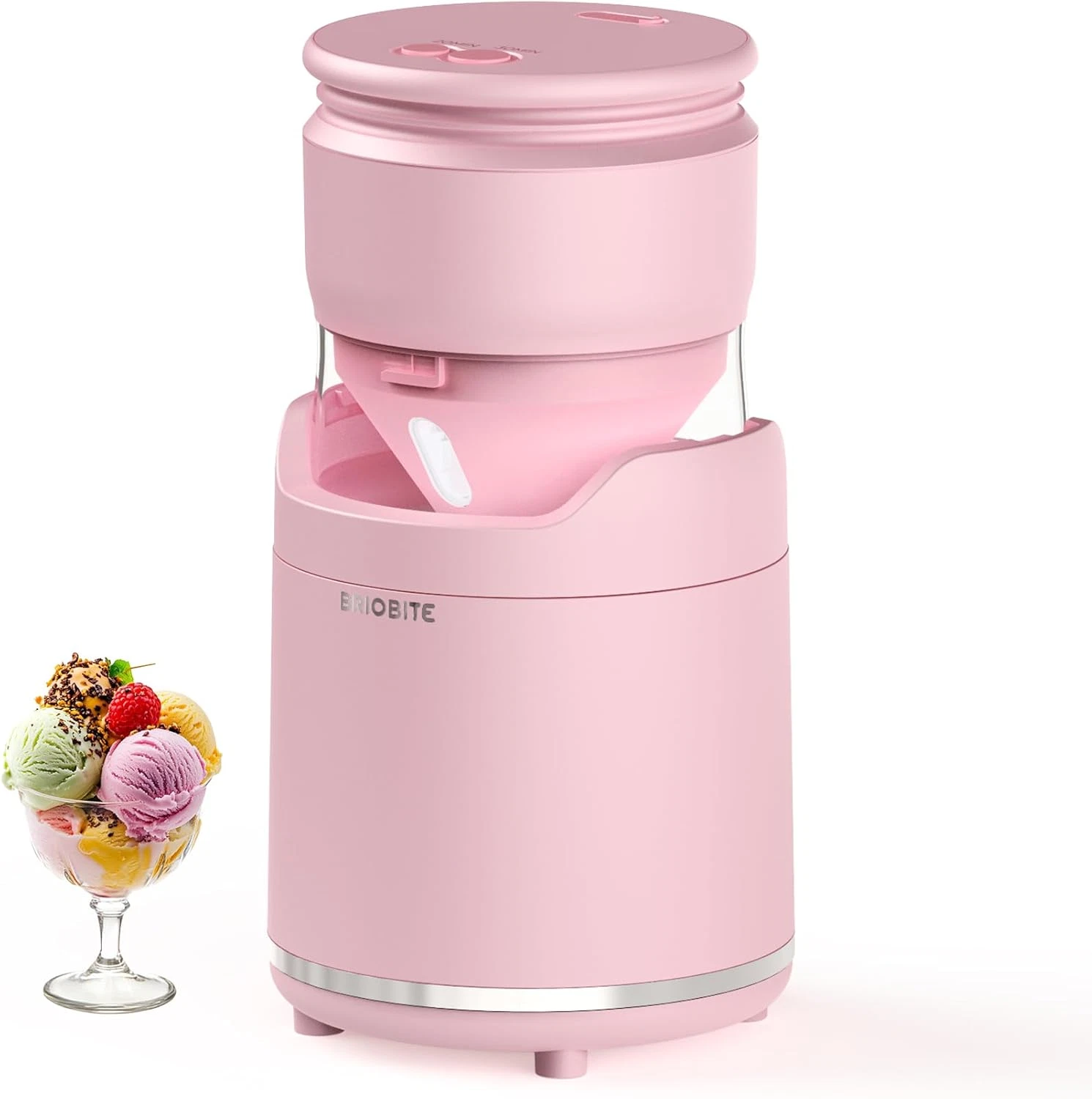 Rechargeable Ice Cream Maker - Compact & Quiet for Sorbet, Gelato, Yogurt
Opens in a new window or t
