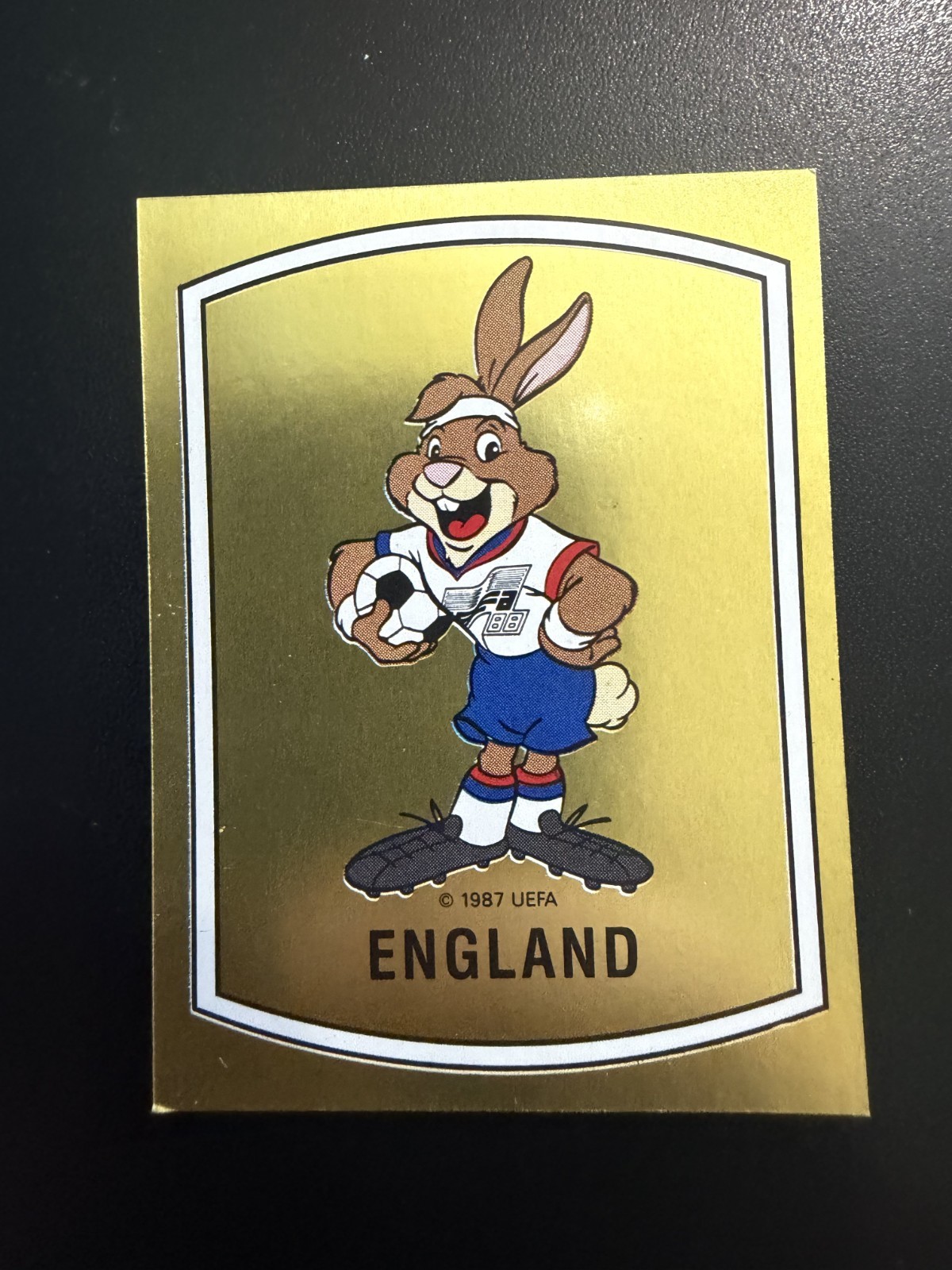ALBUM FIGURINE PANINI EURO 1988 #157 BERNIE ENGLAND COME DA FOTO